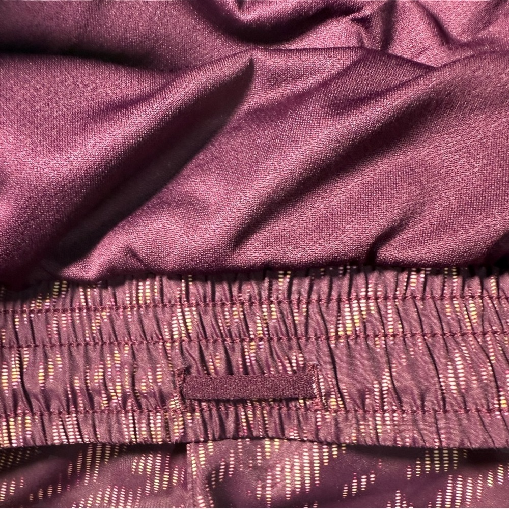 Women's Purple Patterned Shorts - Picture 4 of 11